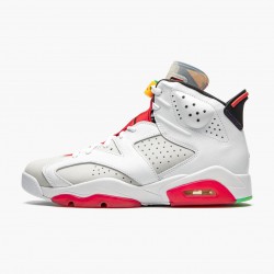 Nike Air Jordan 6 Retro "Hare" CT8529 062 Neutral Grå/Hvid-True Rød-Bl Dame/Herre 