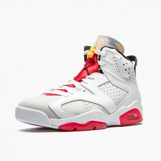 Nike Air Jordan 6 Retro Hare CT8529 062 Neutral Grå/Hvid-True Rød-Bl Dame/Herre