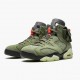 Travis Scott x Nike Air Jordan 6 Retro Olive Dame/Herre CN1084 200 Medium Oliven/Sort-Sail/Univer Sort