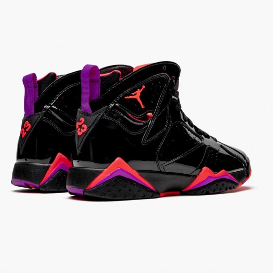 Nike Air Jordan 7 Retro Black Patent Dame/Herre Sort/Anthracite-Smoke Grå-Br 313358 006